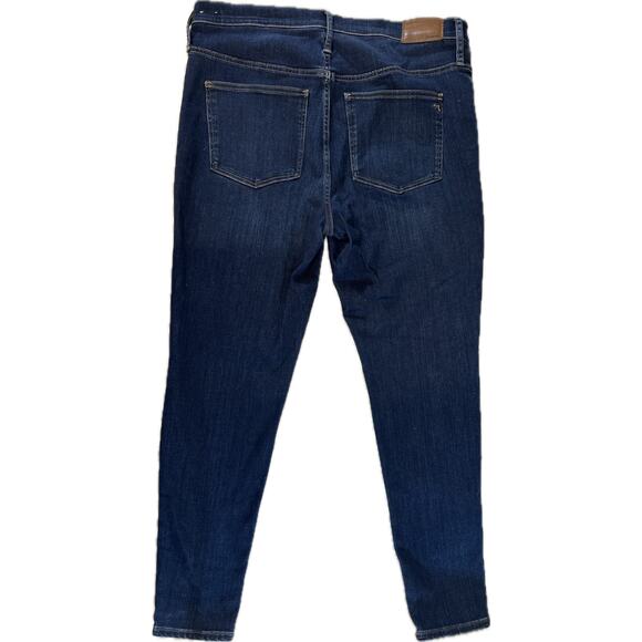 Madewell 9" Mid-Rise Skinny Jeans in Hayes Wash Button-Front‎ Edition size 33 - Picture 2 of 9